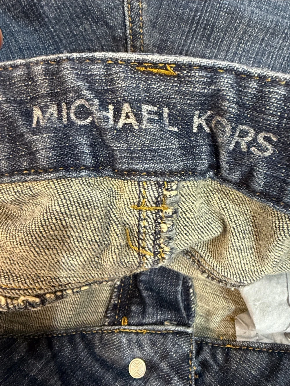 Michael Kors Dark Wash Denim Bermuda Shorts, 6P